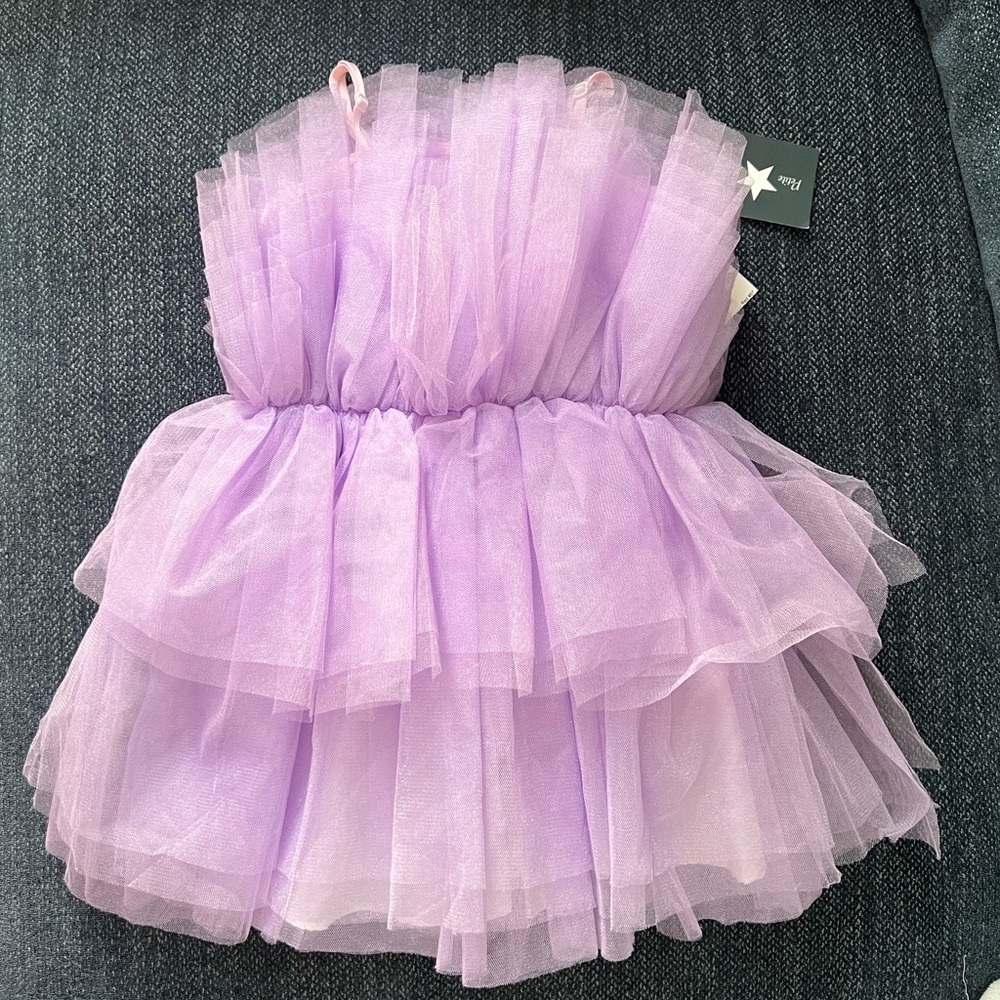 Lavender Tulle Kids Dress